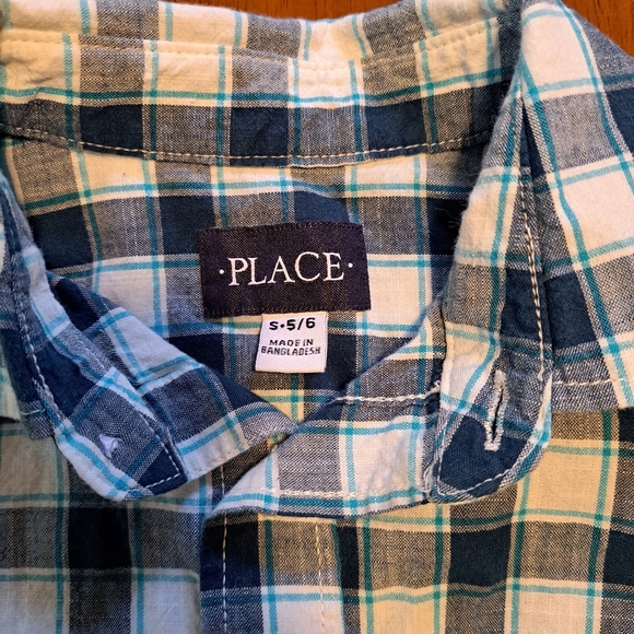 Boys Plaid Button Down Long Sleeve Size 5/6 *Same Day Shipping* - Picture 2 of 9